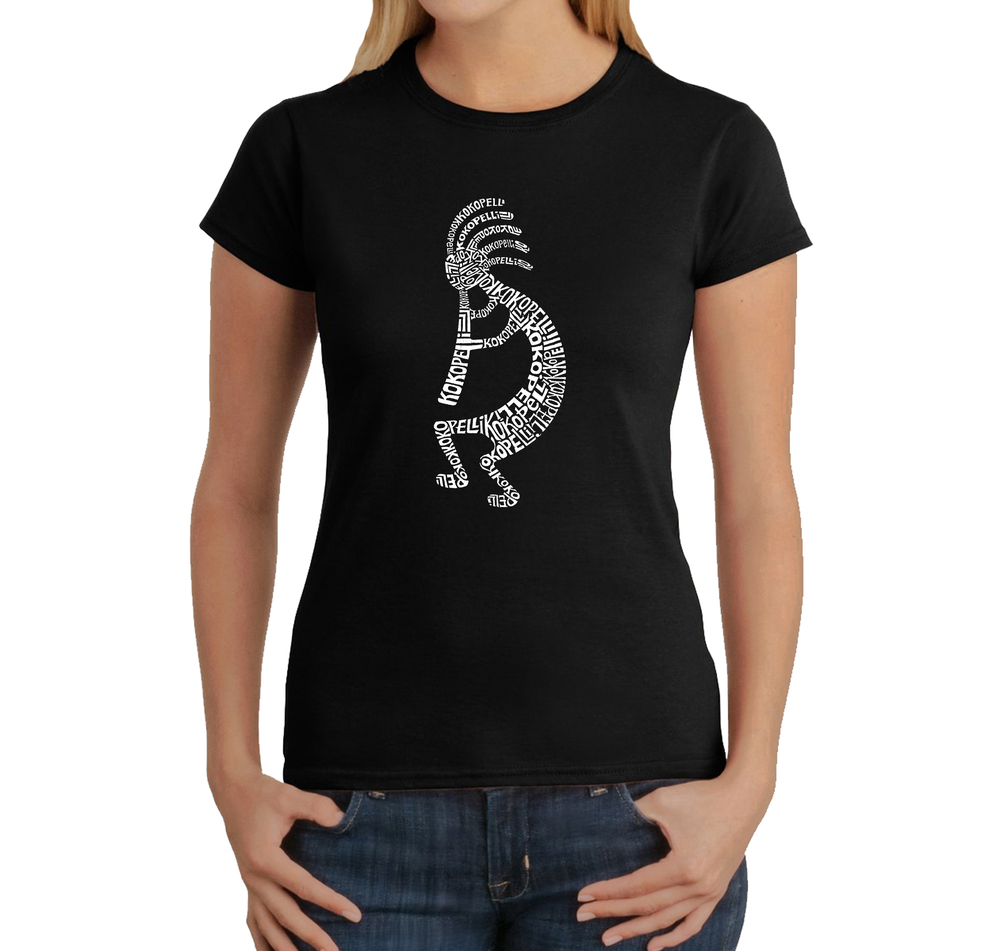 Women's Word Art T-Shirt - Kokopelli